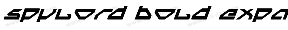 Spylord Bold Expanded Italic字体转换